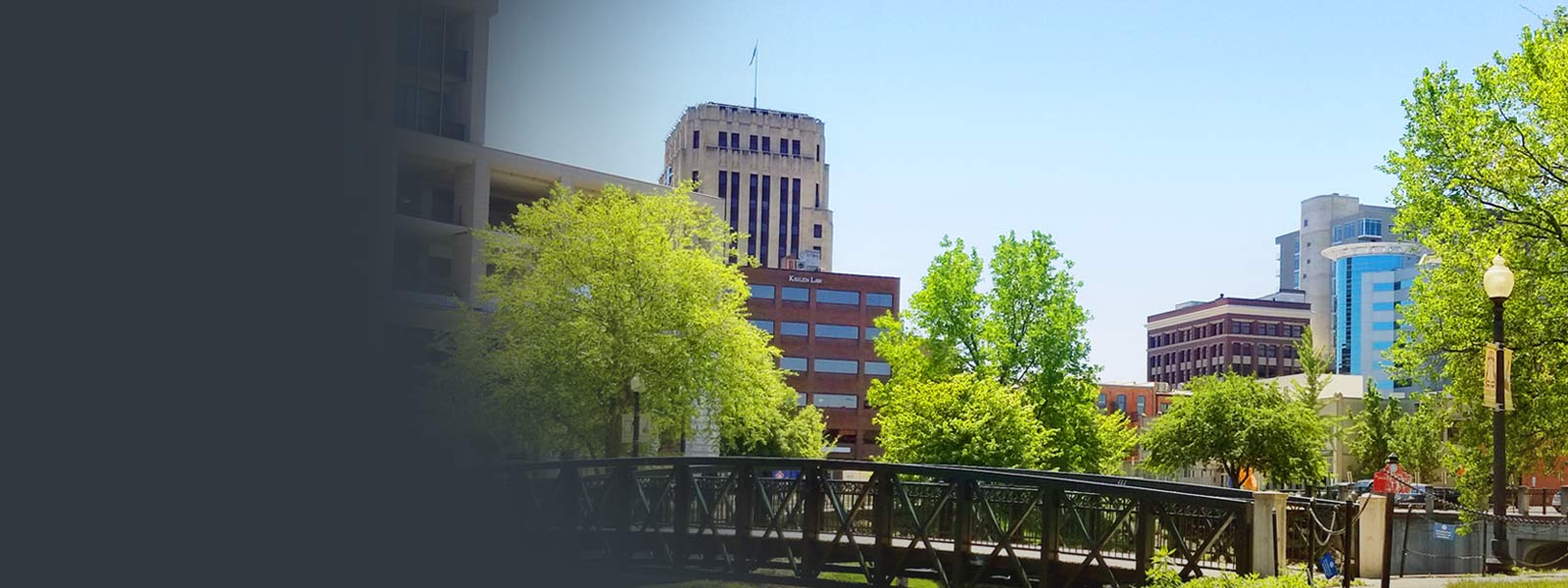 keilen law building in downtown kalamazoo michigan skyline